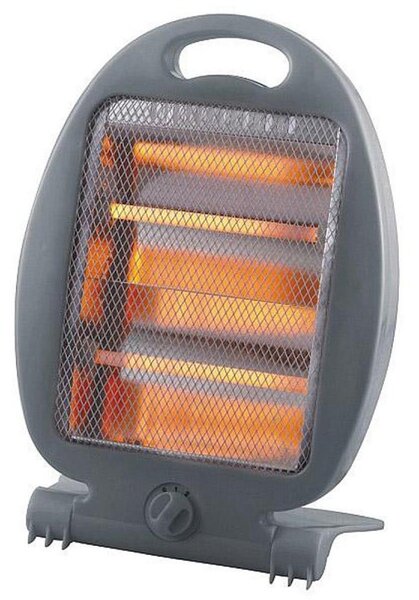 Кварцова печка Elite QH-401DG, 800W, 2 степени, Защита при наклон/падане, Дръжка, Тъмносив