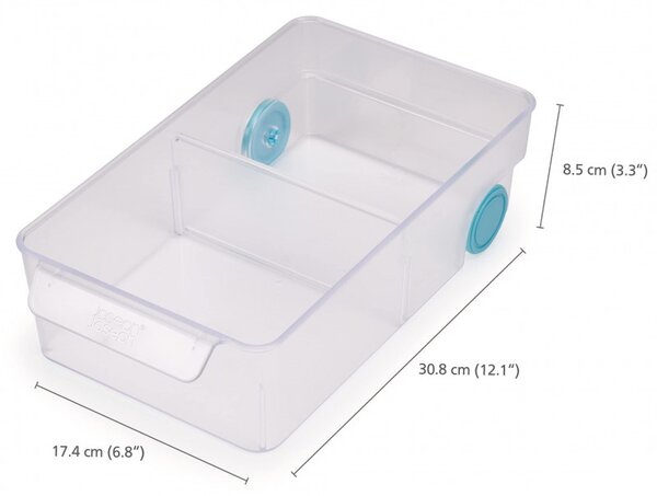 Органайзер за хладилник Joseph Joseph 851663, 17.4x30.8 см, Без BPA, Пластмаса, Прозрачен