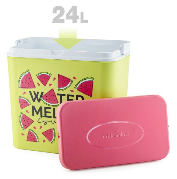 Хладилна кутия ATLANTIC Watermelon, 24 литра, Пасивна, Охлаждане, Без BPA, Многоцветен
