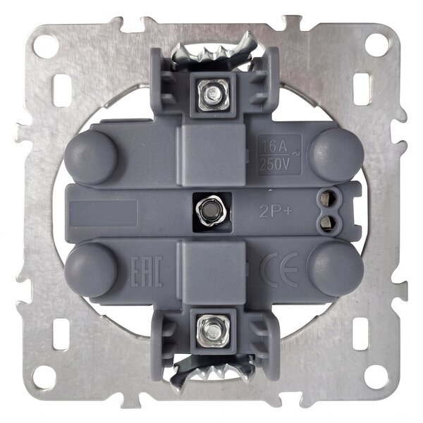Двоен контакт със заземяване OSTE JNH002-G Grey