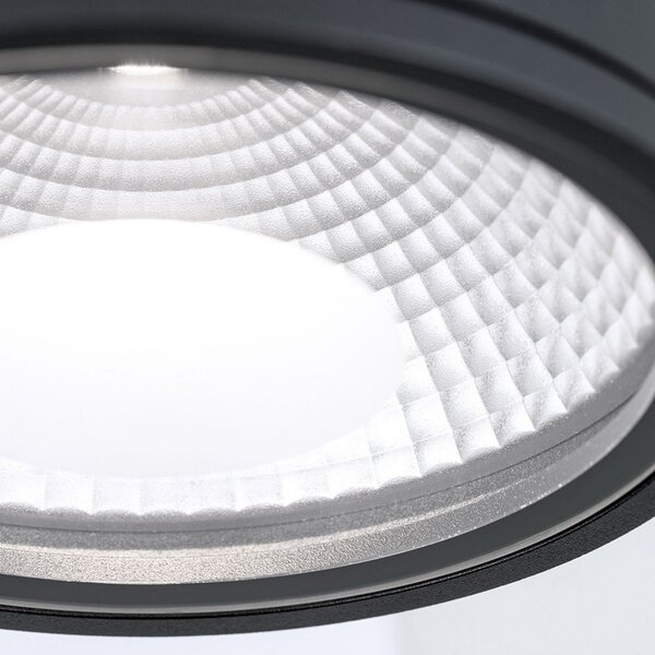 ORION LED прожектор за таван Sputnik IP65 Ø 14,5 cm черен, Черен, Баня, Метал, Модерен, Прожектор на открито / забиване в земята