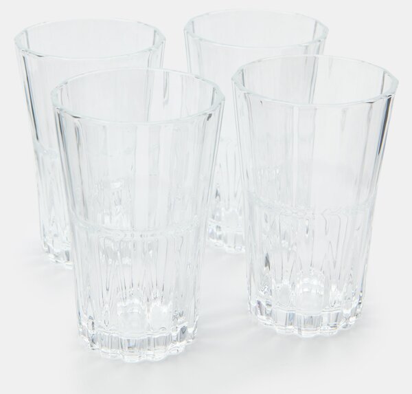 Sinsay - Чаши с декоративно дъно 4 pack - clear