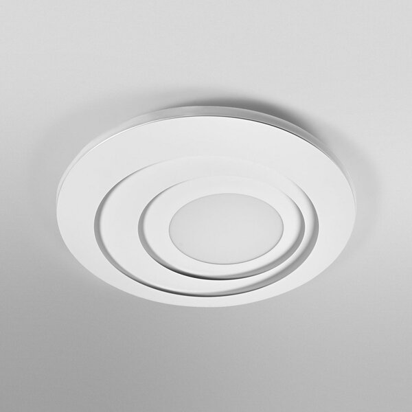 OSRAM LED плафон ORBIS SPIRAL ROUND Ø 52cm бял up/down, Бял, Дневна/трапезария, Метал, Модерен