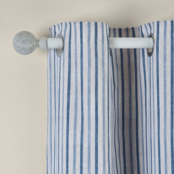 Сини пердета в комплект от 2 бр. 229x229 cm Logan Stripe – Catherine Lansfield