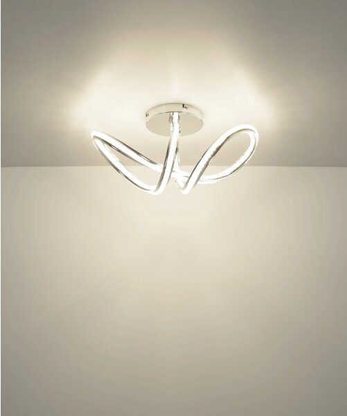 Globo 67440D - Димируемо LED таванно осветително тяло EVANGELINE LED/40W/230V лъскав хром+DO