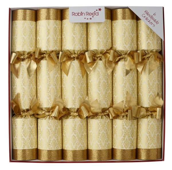 Коледни крекери в комплект от 6 бр. Gold Damask – Robin Reed
