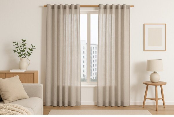 Бежово перде 140x270 cm Valeta – Restilo
