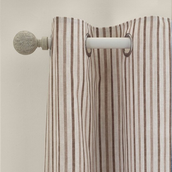 Кафяви пердета в комплект от 2 бр. 168x183 cm Logan Stripe – Catherine Lansfield
