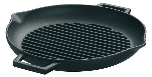 AGNELLI ЧУГУНЕНА ГРИЛ ТАВА SLOW-COOK 30CM ЧЕРНА