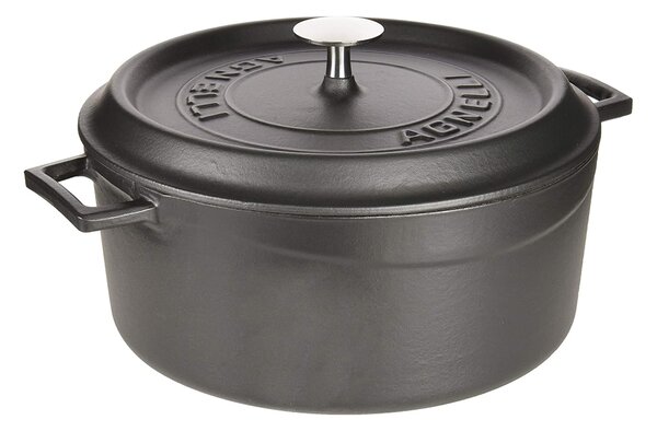 AGNELLI ЧУГУНЕНА ТЕНДЖЕРА SLOW-COOK 28CM 6,7L ЧЕР
