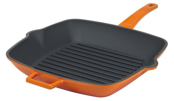 AGNELLI ЧУГУНЕН ГРИЛ ТИГАН SLOW-COOK 26X32 ОРАНЖЕВ