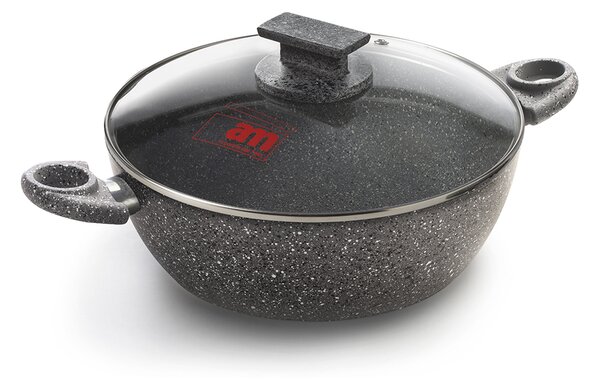 AM ТЕНДЖЕРА С КАПАК CUORE DI PIETRA 28CM 5,0L