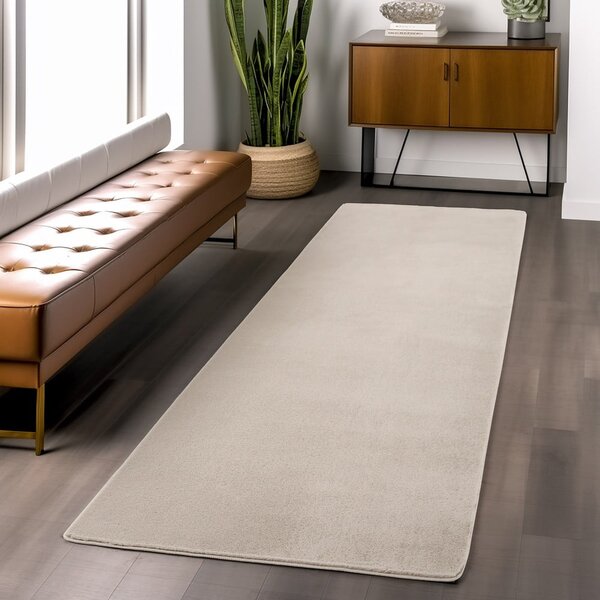 Кремава пътека подходяща за пране 80x250 cm Joy 1400 – Ayyildiz Carpets