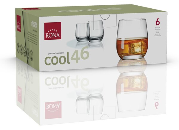 RONA ЧАШИ ЗА УИСКИ COOL 4218/2P 460ML, 6БР