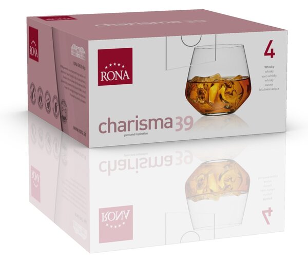 RONA ЧАШИ ЗА УИСКИ CHARISMA 4220 390ML, 4БР