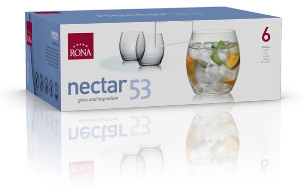 RONA ЧАШИ ЗА УИСКИ NECTAR 4932 530ML, 6БР