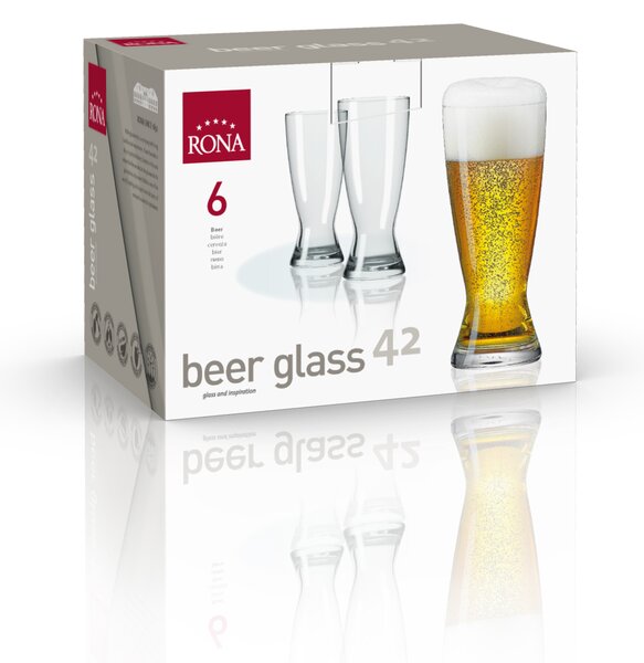 RONA ЧАШИ ЗА БИРА 4823 420ML, 6БР