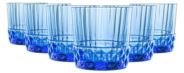 BORMIOLI ROCCO ЧАШИ AMERICA'20S 300ML 6БР СИНИ