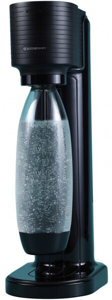 Машина за газирана вода SodaStream GAIA, 1 л, Ръчна карбонизация, 2 степени, Без BPA, Черен