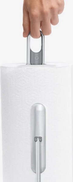 Поставка за кухненска хартия с вграден спрей за повърхности SimpleHuman KT1196, 177 мл, 20.3х17.8х38.1 см, Матов инокс