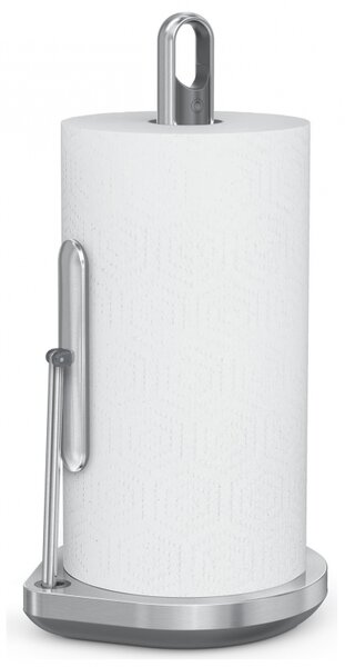 Поставка за кухненска хартия с вграден спрей за повърхности SimpleHuman KT1196, 177 мл, 20.3х17.8х38.1 см, Матов инокс