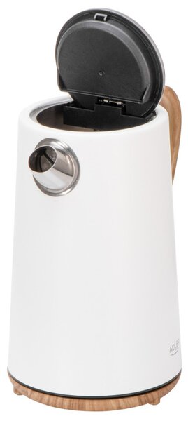 Електрическа кана Adler AD 1352, 2200W, 1.7 л, STRIX, Въртяща се основа, Автоматично изключване, Бял