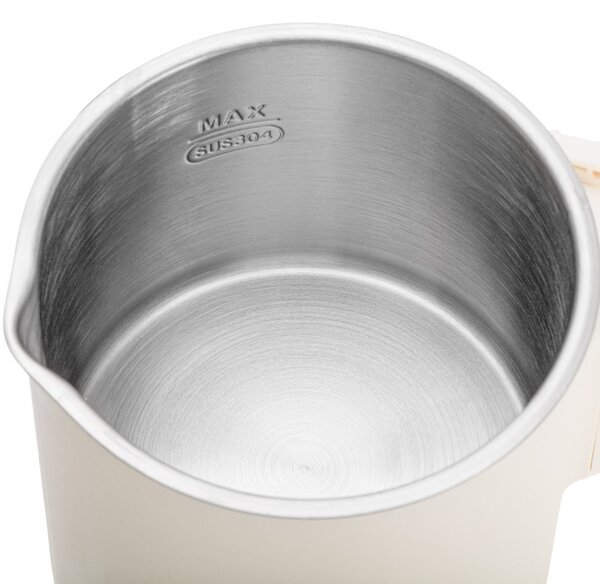 Електрическа кана за туризъм Adler AD 1388b, 650W, 0.8 л, Сваляем капак, Въртяща се основа, Бежов