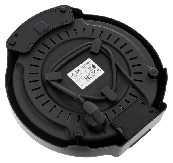 Уред за палачинки Adler AD 3093, 1600W, 30 см, Включени прибори, Черен/Инокс