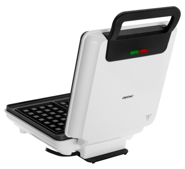 Гофретник Mesko MS 3091, 1800W, Незалепващо покритие, 2 плочи, Неплъзгащи се крачета, Бял