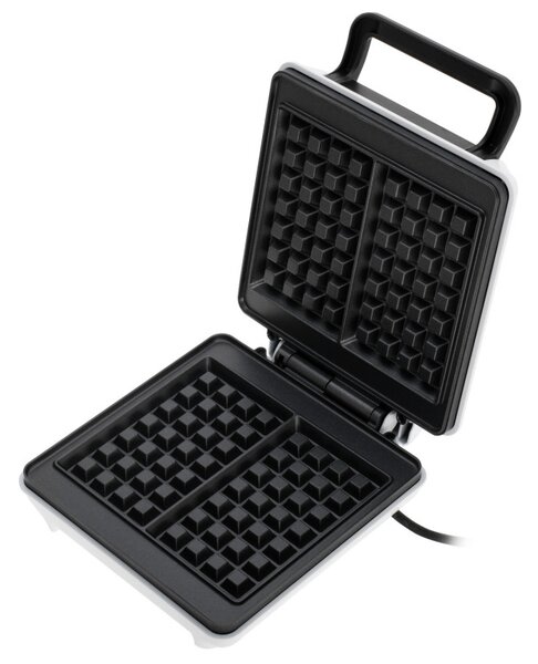 Гофретник Mesko MS 3091, 1800W, Незалепващо покритие, 2 плочи, Неплъзгащи се крачета, Бял