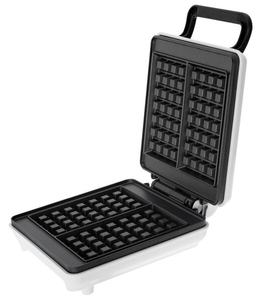 Гофретник Mesko MS 3091, 1800W, Незалепващо покритие, 2 плочи, Неплъзгащи се крачета, Бял