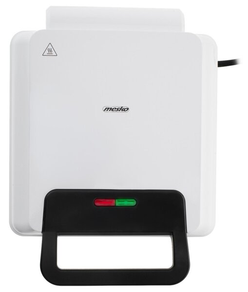Гофретник Mesko MS 3091, 1800W, Незалепващо покритие, 2 плочи, Неплъзгащи се крачета, Бял