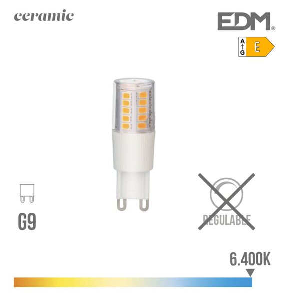 LED крушка EDM 650 Lm 5,5 W E G9 (6400K)