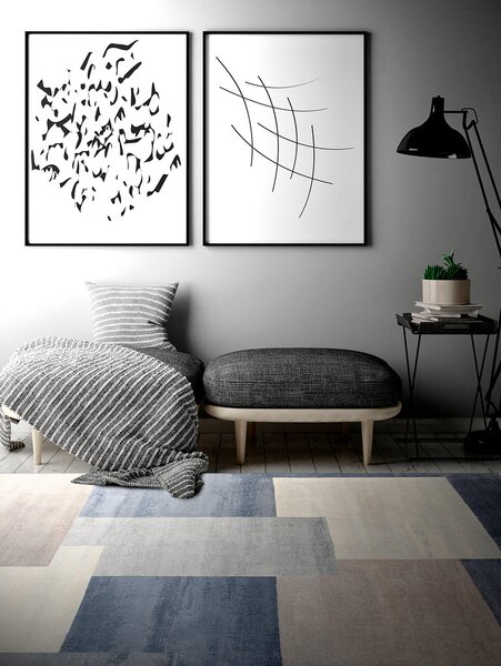 ABC VIVACE КИЛИМ ALAN 1 GREY BLUE 160X230CM