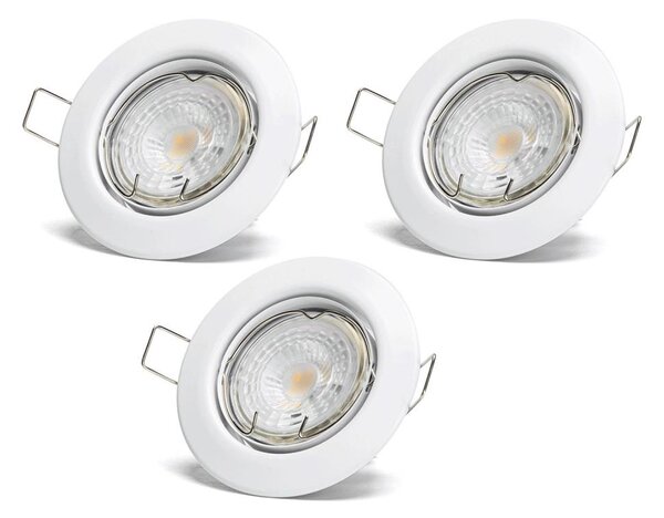 Aigostar - комплект 3x LED вградено осветително тяло 1xGU10/4,5W/230V 4000K бяло