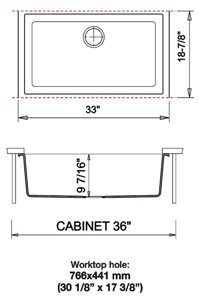 PLADOS КУХНЕНСКА МИВКА ONE 84-10 ST 838X480 КАФЯВА