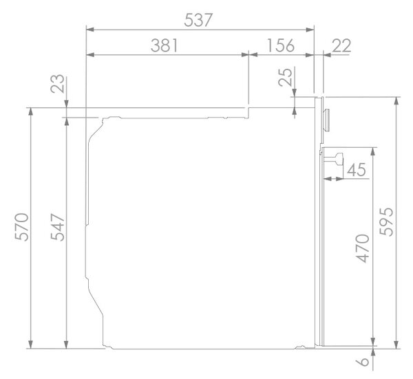 PANDO ФУРНА ЗА ВГРАЖДАНЕ PHT-963 60CM 70L TFT