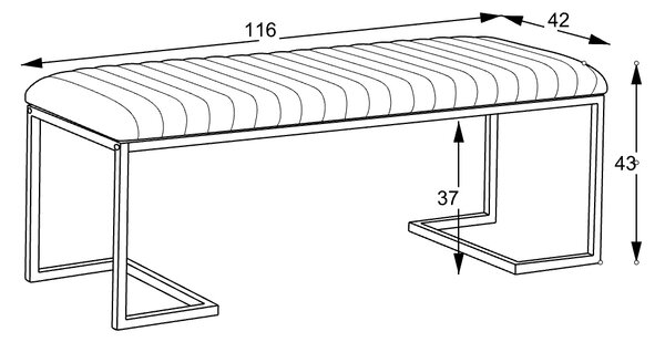 ПЕЙКА VENLA 115X42X43 NORDIC 01