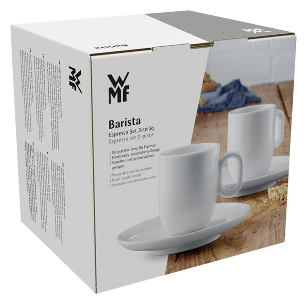 Бели порцеланови чаши за еспресо в комплект от 2 броя 60 ml Barista - WMF