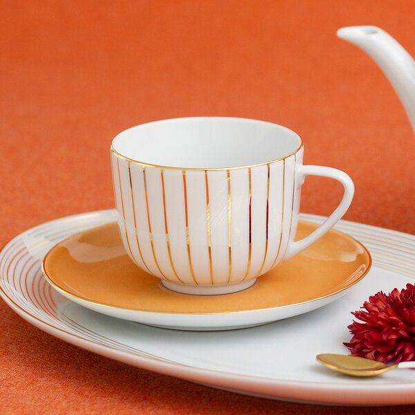 PORCEL ЧАША ЗА ЧАЙ GOLDEN ORBIT COUPE 9CM 280ML