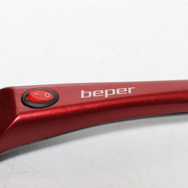 Уред за палачинки Beper BT.710Y, 800W, 20 см, Съд за смес, Незалепващ, Червен