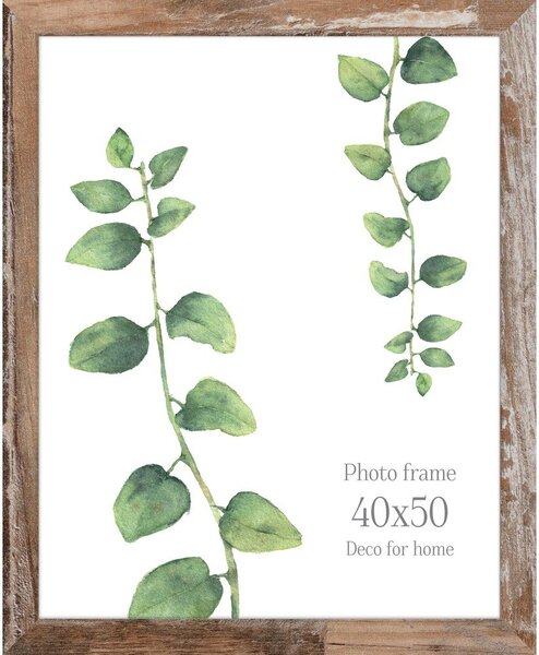 Кафява рамка за снимки Shabby, 46 x 56 cm Bergen - Styler