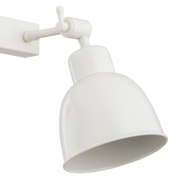 Argon Стена лампа Emoti, бежов, 2-пламъчен, стомана, дължина 27 cm, Затъмняване, Бежов, Дневна/трапезария, Метал, Индустриален дизайн