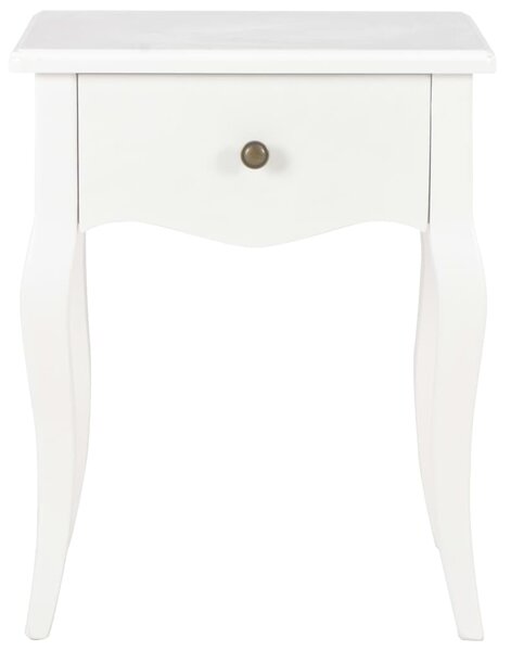 VidaXL 280005 Nightstand White 40x30x50 cm Solid Pine Wood