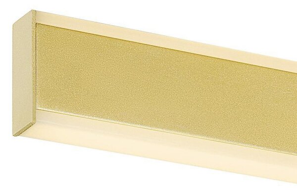 SLV LED стенна лампа за баня One Linear, 70 см, месингов цвят, Затъмняване, Злато / месинг, Баня, Алуминий, Модерен