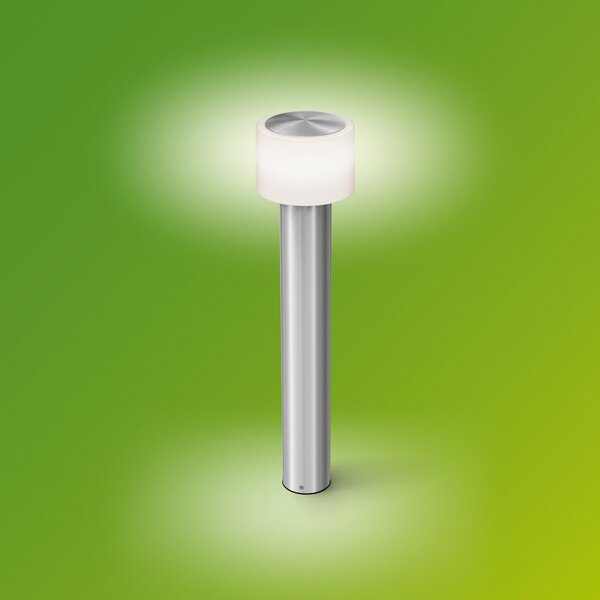 Philips LED лампа за цокъл Otis UE, неръждаема стомана, IP44, Металик, Неръждаема стомана, Модерен