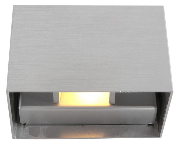 Steinhauer LED стенна лампа Muro 3365, стоманено сива, ъглова, G9, 2700 K, Затъмняване, Металик, Дневна/трапезария, Метал, Модерен, Стенна розетка отгоре/отдолу