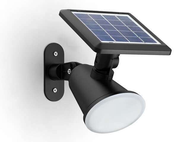 Philips LED слънчева стенна лампа Jivix, пакет от 2 броя, Черен, Пластмаса, Модерен