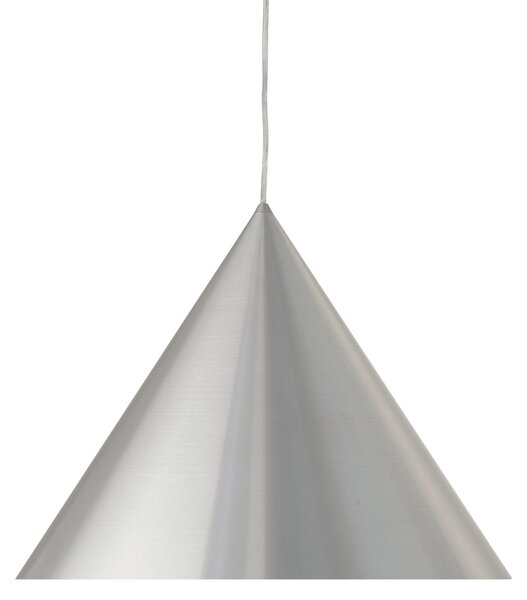 FRANDSEN Висяща лампа Benjamin, Ø 46 cm, алуминий, E27, Затъмняване, Металик, Дневна/трапезария, Алуминий, Дизайн