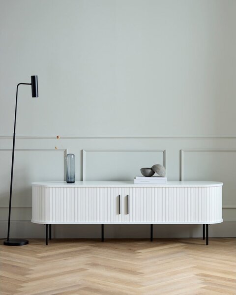 Бяла маса за телевизор 180x56x45 cm Nola – Unique Furniture